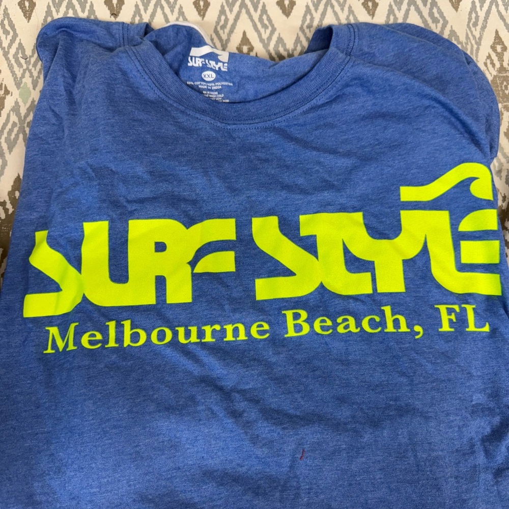 FOUR LONG SLEEVE Surf Style Blue T-Shirt